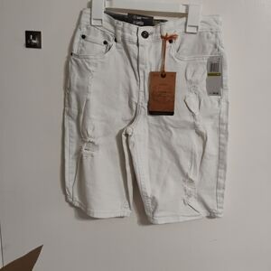 Authentic Original Vintage Style White Kids Shorts